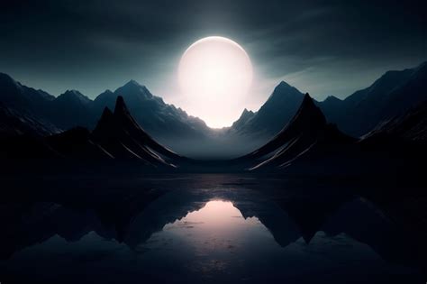 Free Photo | Futuristic moon background