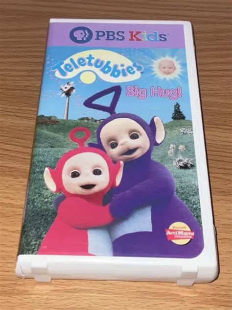 Teletubbies Big Hug Vhs 2000 Pbs Kids Clam Shell Tested And Working