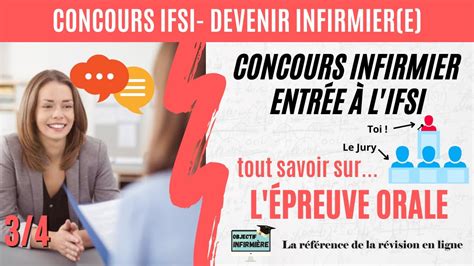 Epreuve Orale Concours infirmier IFSI 3 4 Série Réussir le concours