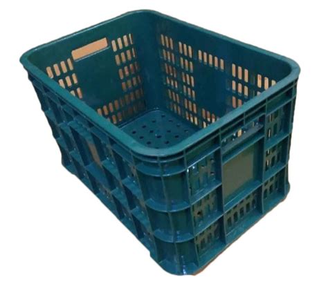 Rectangular Mesh Plastic Vegetable Crate Injection Molding Job Work