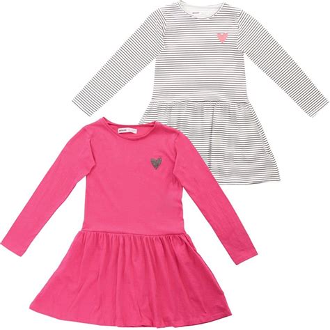 Buy MINOTI Girls Two Pack Heart Dresses Multi