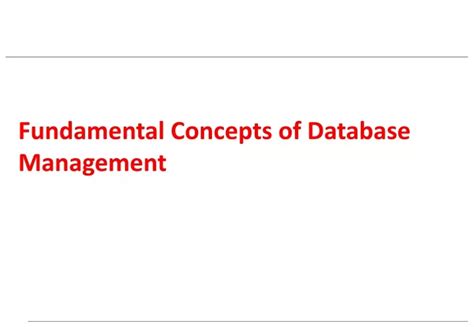Ppt Fundamental Concepts Of Database Management Powerpoint Presentation Id9455526