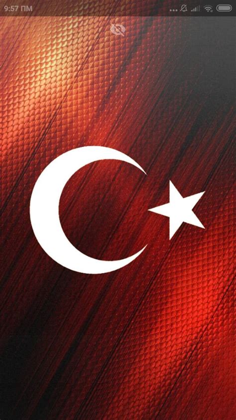 The Flag Of Turkey Is Displayed On An Iphone