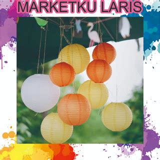 Jual MKL Lampion Kain Polos 25cm Lampion Warna Lampion Pesta