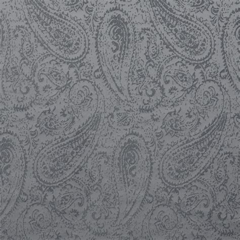 Slate Gray Damask Damask Upholstery Fabric - Mediterranean - Upholstery ...