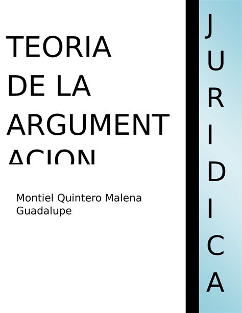 Taj Tp Tp Derecho Universidad Nacional Teoria De La Argument