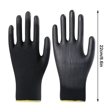 3 Pairs Of Horticultural Gloves Nylon Palm Coating Dip Coating Anti