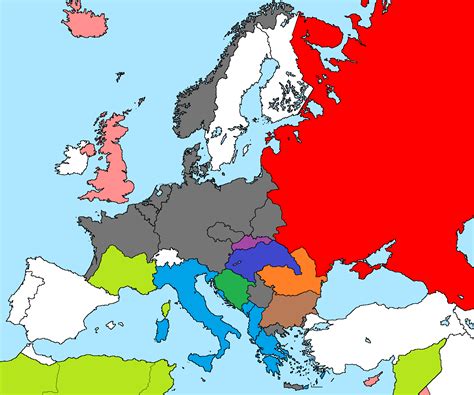 Fillable Blank Map Of Europe 1914 - Goimages Ville