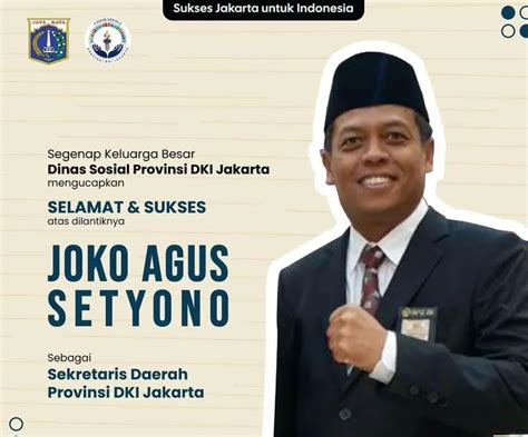 Profil Joko Agus Setyono Sekda Dki Jakarta Pilihan Jokowi Lengkap