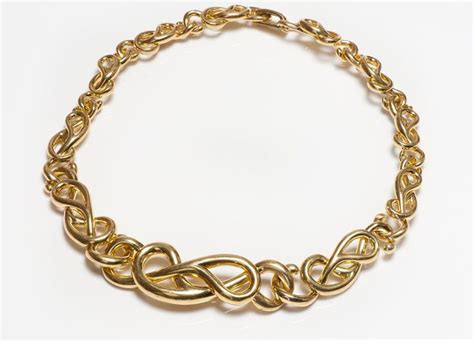 Vintage Gucci 18K Yellow Gold Necklace | Gucci, Spirale