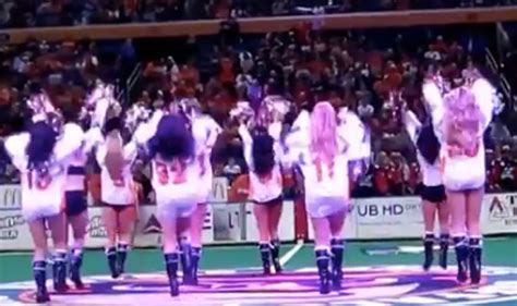 Cheerleader Goes Viral When She Suffers Huge Wardrobe Malfunction Uk