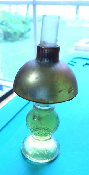 Vintage Perfume Bottle Shaped Like A Lamp 1950 Era With Perfume Inside Vintage Perfume