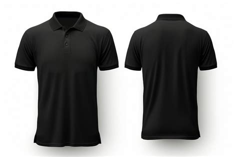 Black polo shirts t-shirt sleeve | Premium Photo - rawpixel