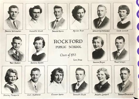 Rockford High School Class of 1953 | Rockford Area Historical Society