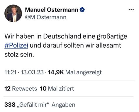 Polizeigr N Polizeigruen Mastodon Social On Twitter Bei Uns Sagt