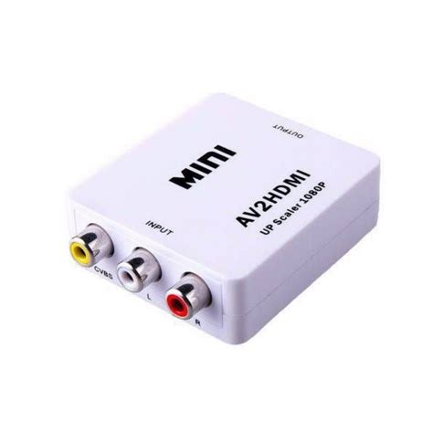 Mini Adaptador Conversor Av Rca Para Hdmi Acess Rio F Cil