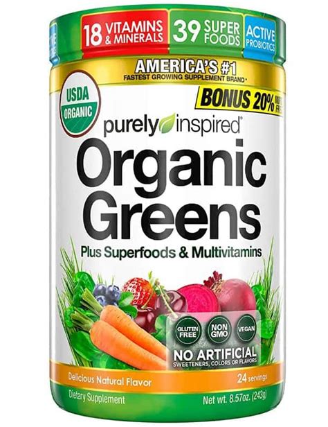 Purely Inspired Organic Greens Review [Superfood Supplement]