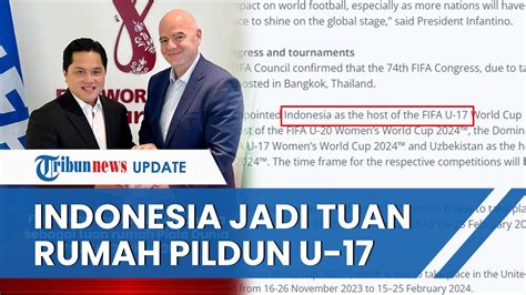 Breaking News Fifa Tunjuk Indonesia Jadi Tuan Rumah Piala Dunia U