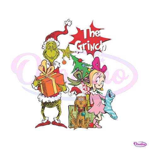 Retro The Grinch Christmas Gift SVG Graphic Design File