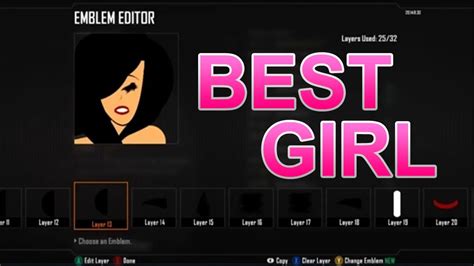 Best Girl Black Ops Emblem Tutorial Youtube