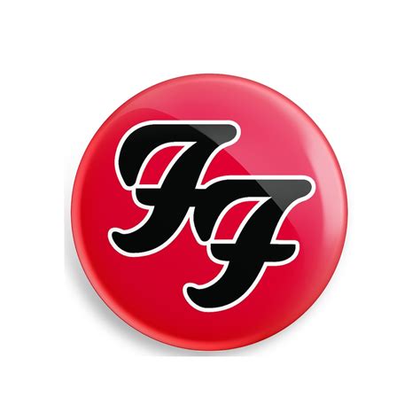 Foo Fighters Band Logo 38mm / 1.5 Novelty Button Pin Badge Bestseller ...