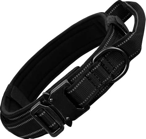 Tactical Dog Collar Adjustable Military Nylon Heavy Duty