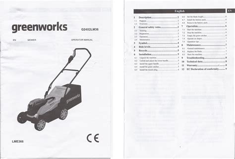 Greenworks Lawn Mower Parts Diagram Mower Lawn Ryobi Volt Mf