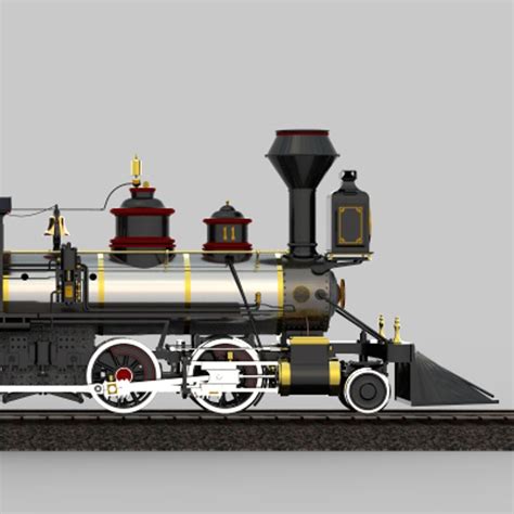 Locomotive Baldwin 2 6 0 Freight 3d Model