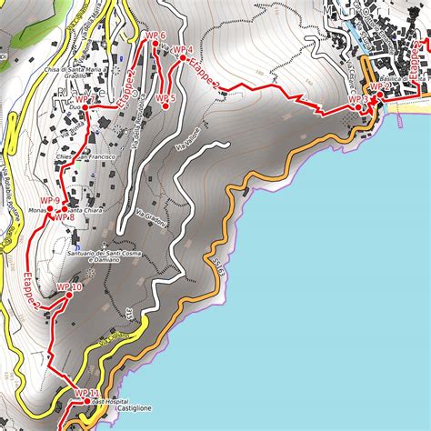 Mapa Da Costa Amalfitana