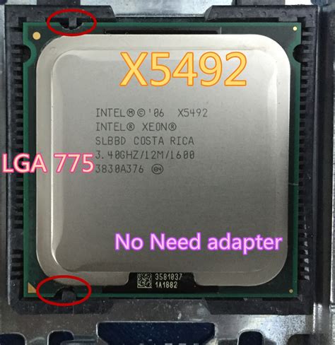 Intel Xeon X Ghz M Mhz Cpu Igual A Lga Core Quad