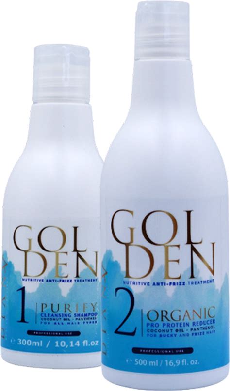 Golden Pro Blue Brazilian Protein Keratine Haarbehandeling Rechttrekken