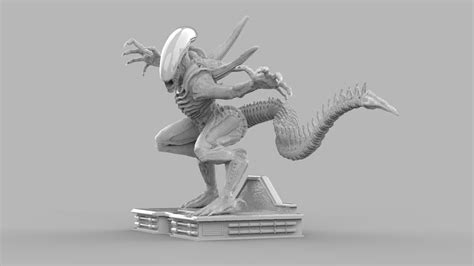 Stl File Alien Xenomorph Attack 👽・3d Printing Idea To Download・cults