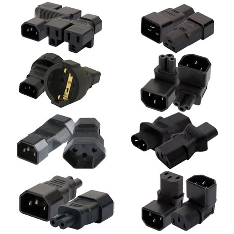 New UPS PDU IEC320 C13 C14 To C5 C6 C7 C8 C19 C20 C21 Convert Connector