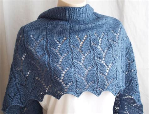 Blue Jean Wrap Knitting Pattern By Deux Brins De Maille Knitting