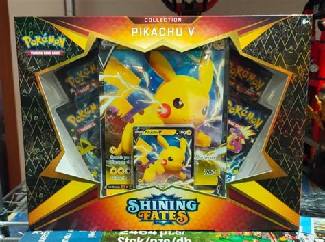 Pokemon TCG Shining Fates Pikachu V Collection Box NEW Hobbies Toys