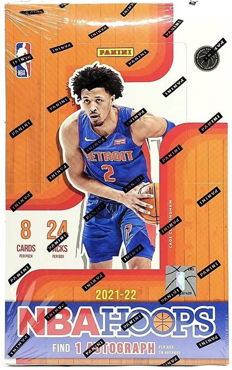 202122 Panini Nba Hoops Basketball Hobby Box Da Card World