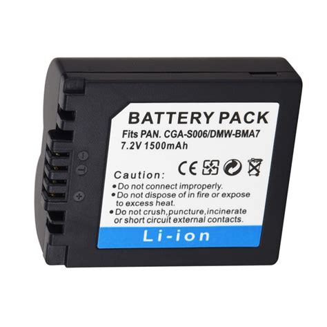 Mah Cga S Dmw Bma Cgr S E Replacement Li Ion Battery For