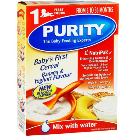 Purity First Foods Babys First Cereal Banana And Yoghurt 200g Clicks