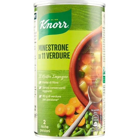 Knorr Minestrone Di 11 Verdure Miste Pronto In Scaola Gr 535