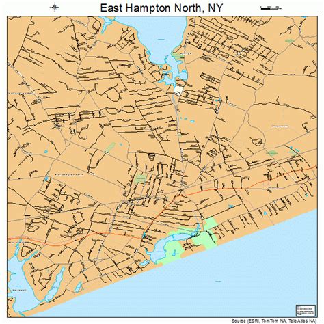 East Hampton North New York Street Map 3622200