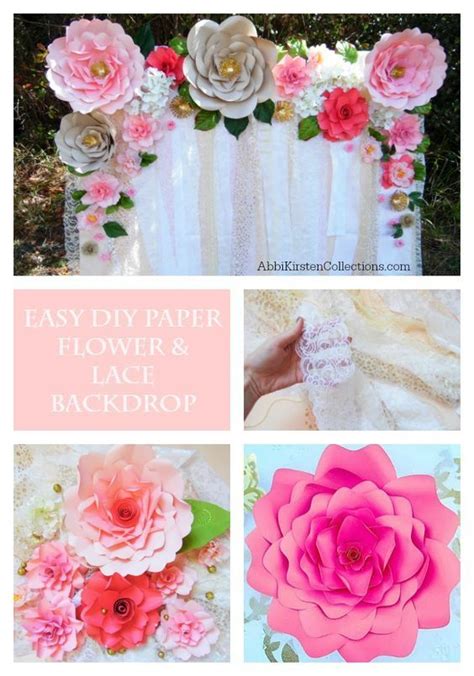 Easy Paper Flower Backdrop How To Make A Giant Paper Flower Backdrop