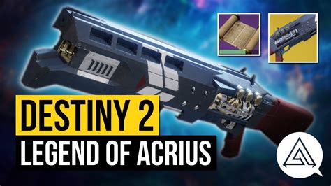 Destiny How To Get The Legend Of Acrius Exotic Shotgun Youtube