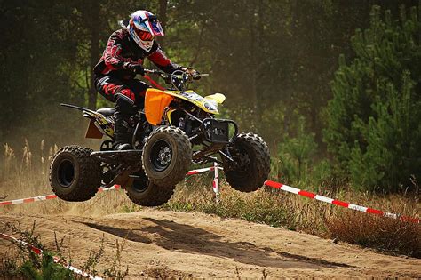 Atv Quad Jump Cross Enduro Motocross Motocross Ride Motorcycle