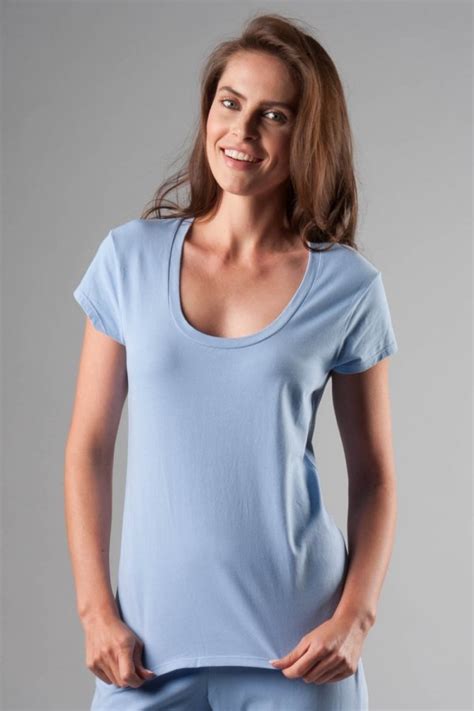 Naked Essential Cotton Stretch Tee Shirt W Women S