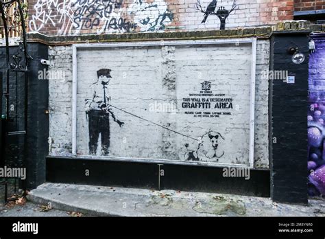 Banksy Street Art Graffiti Area Rivington Street Shoreditch