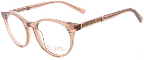 Flower Women S Square Eyeglasses FLR Lilly Crystal Nude With Case Walmart