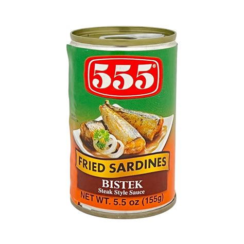 555 Fried Sardines Bistek 55 Oz