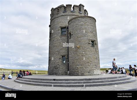 Castle at the Cliffs of Moher Stock Photo - Alamy