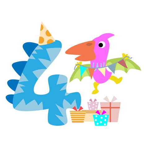 Happy Birthday Dinosaur Clipart Party Dino Png