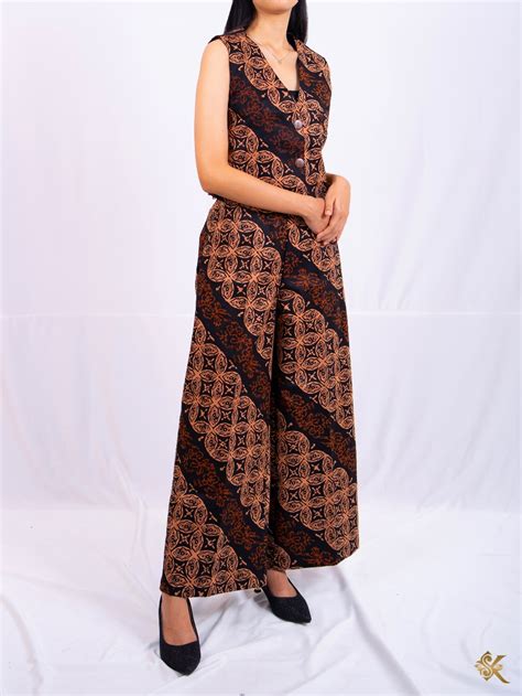 Jual Rompi Batik Premium Vest Rompi Atasan Batik Wanita Outfit